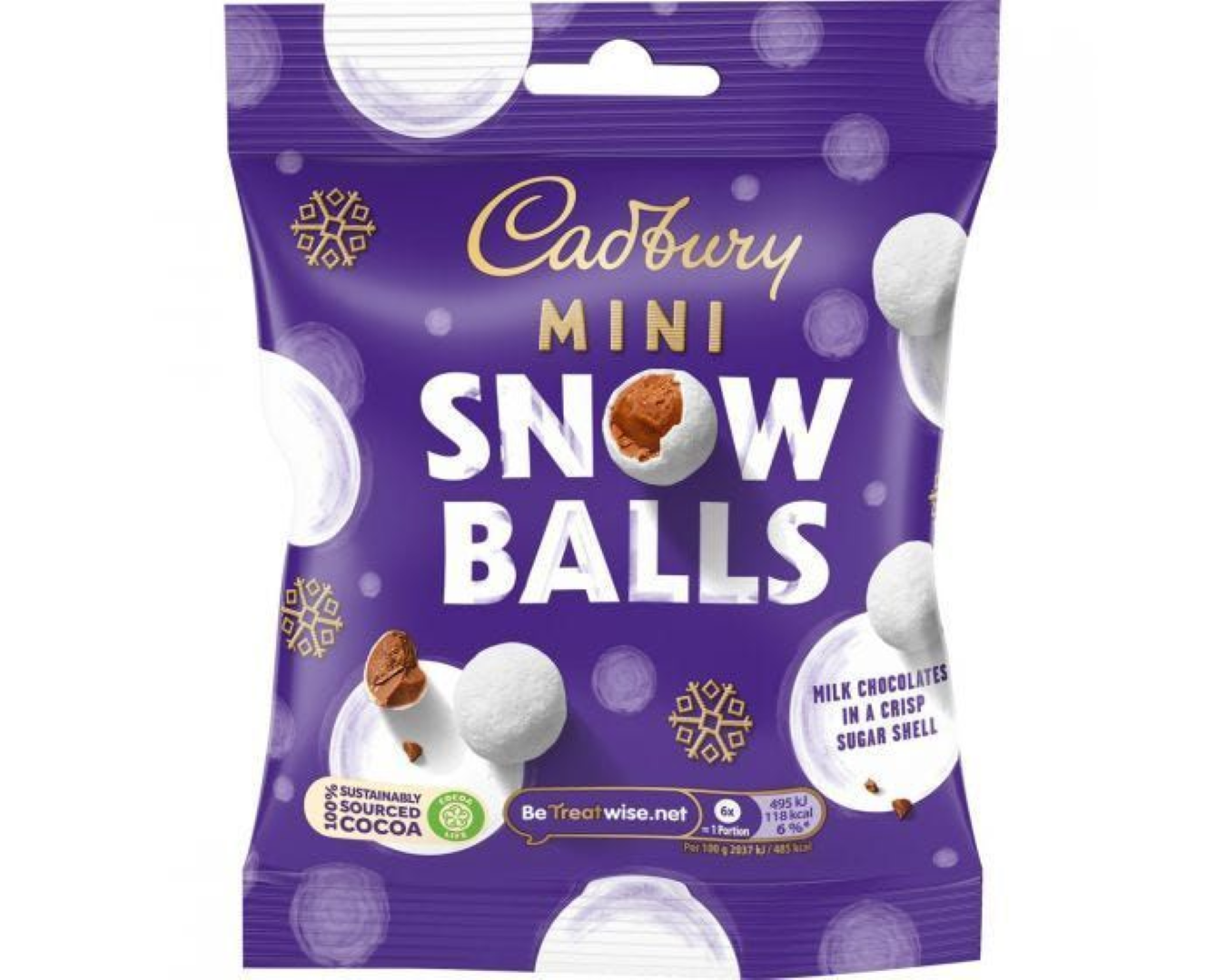 CADBURY MINI SNOW BALLS 80G